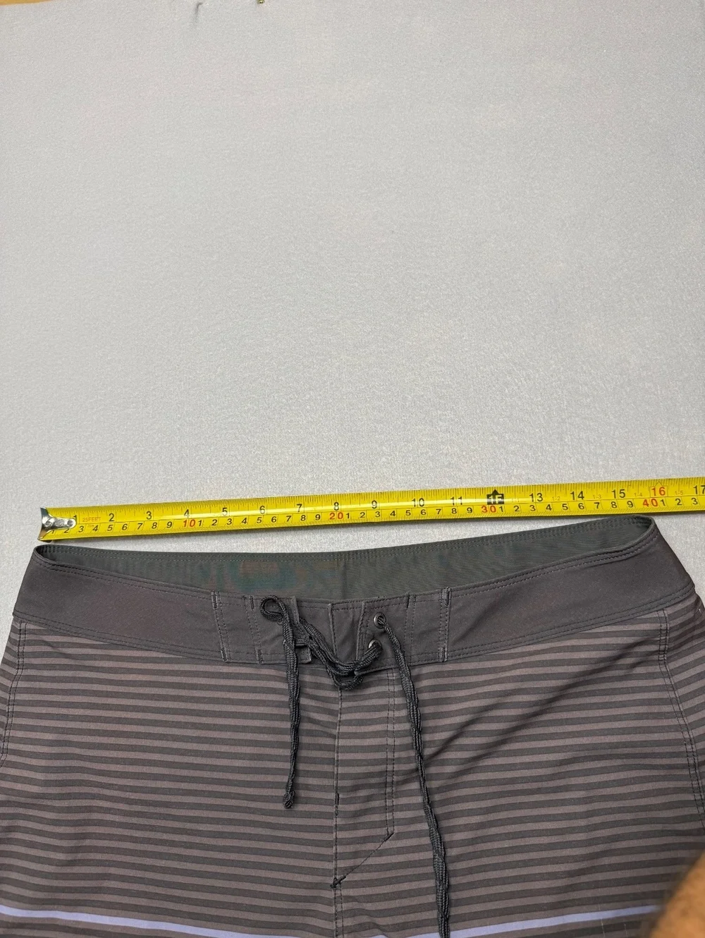 Patagonia Men's Board Shorts Size M Brown Striped Swimwear